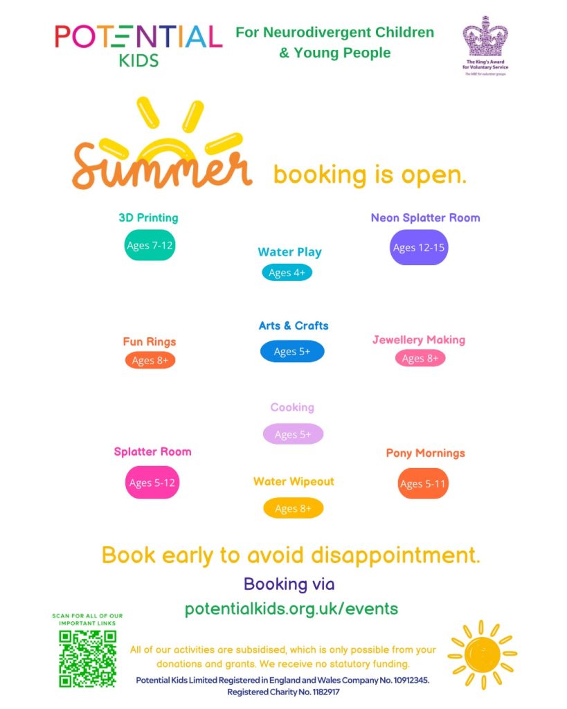 Potential kids summer programme 2026